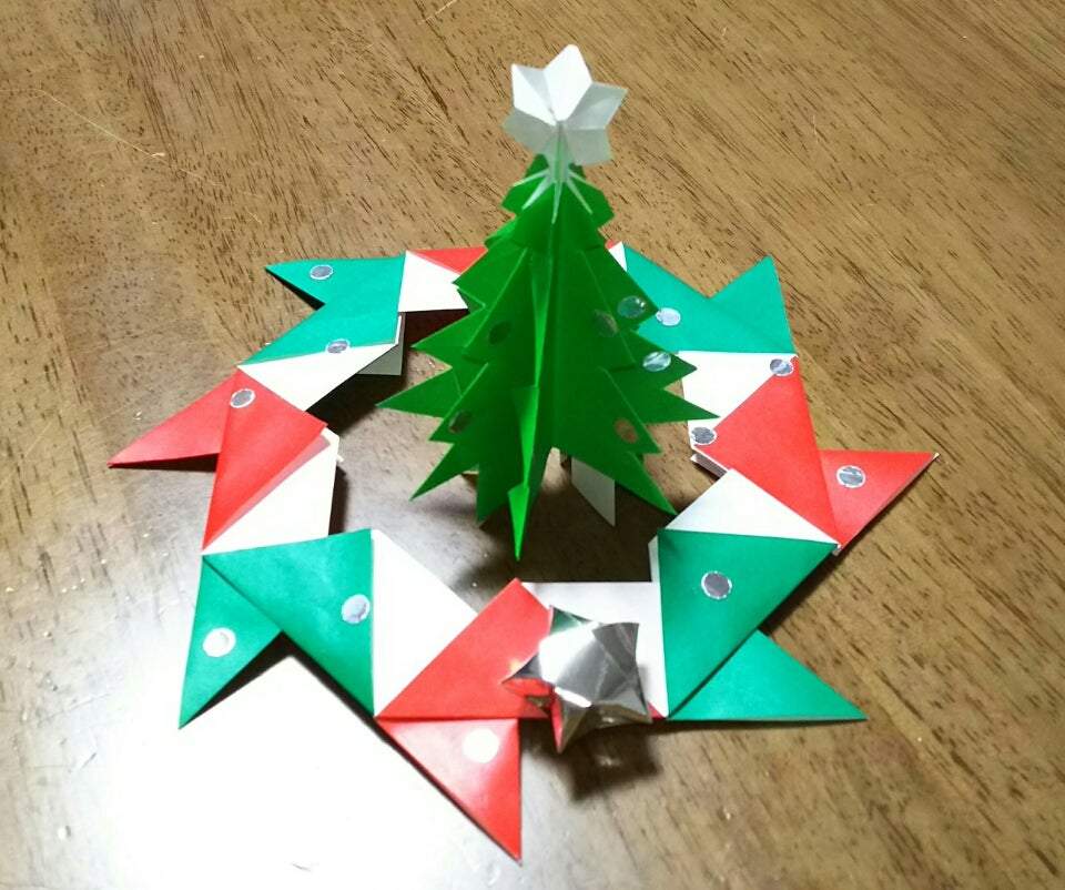 折り紙とクリスマス どんまいオムライス