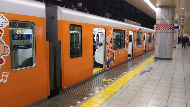 クレヨンしんちゃん電車 東武スカイツリーライン 東武伊勢崎線 ノンキャリ末端公務員の戯れ言 2021年に仕事がきつすぎて25年ぶりにゲームを始めた