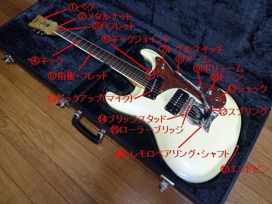 モズライトギターの各部名称とよくある故障 | ギター屋ジョニーのブログ