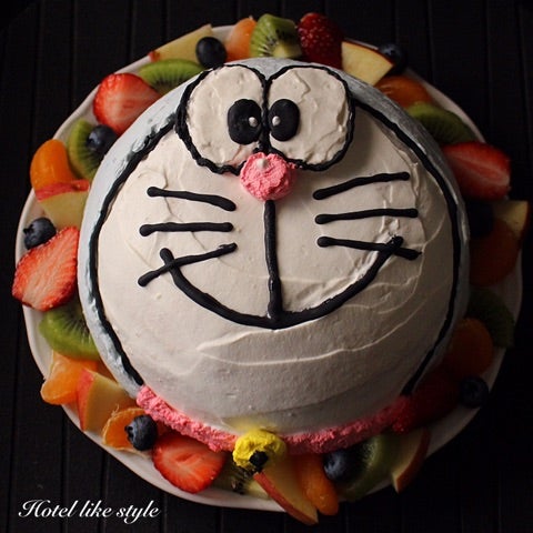 超簡単アイスケーキレシピで ドラえもん立体キャラケーキを作ってみました インテリアと暮らし ときどき猫