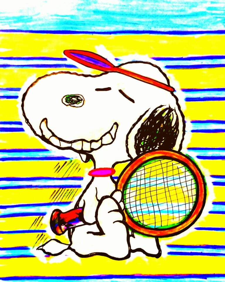 癒しのスヌーピーイラスト その100 ごきげんだよ スヌーピー ヒーリングアーティストうきたの夢枕