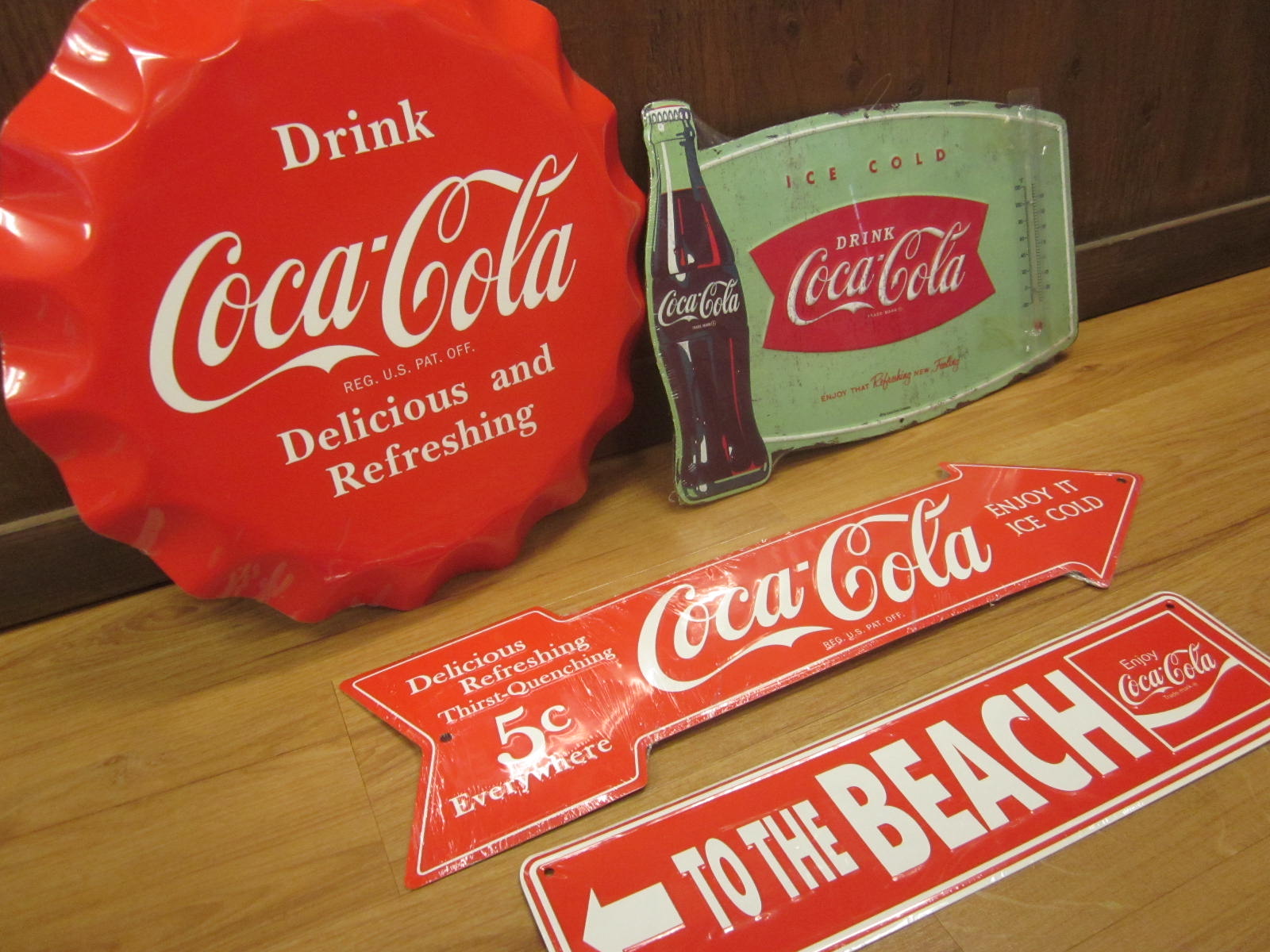 コカ コーラ サインプレート４種類 ホットウィール ミニカー新入荷 今日のイチオシ