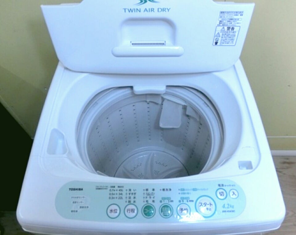 東芝 全自動洗濯機 4，2キロ AW-404(W)
