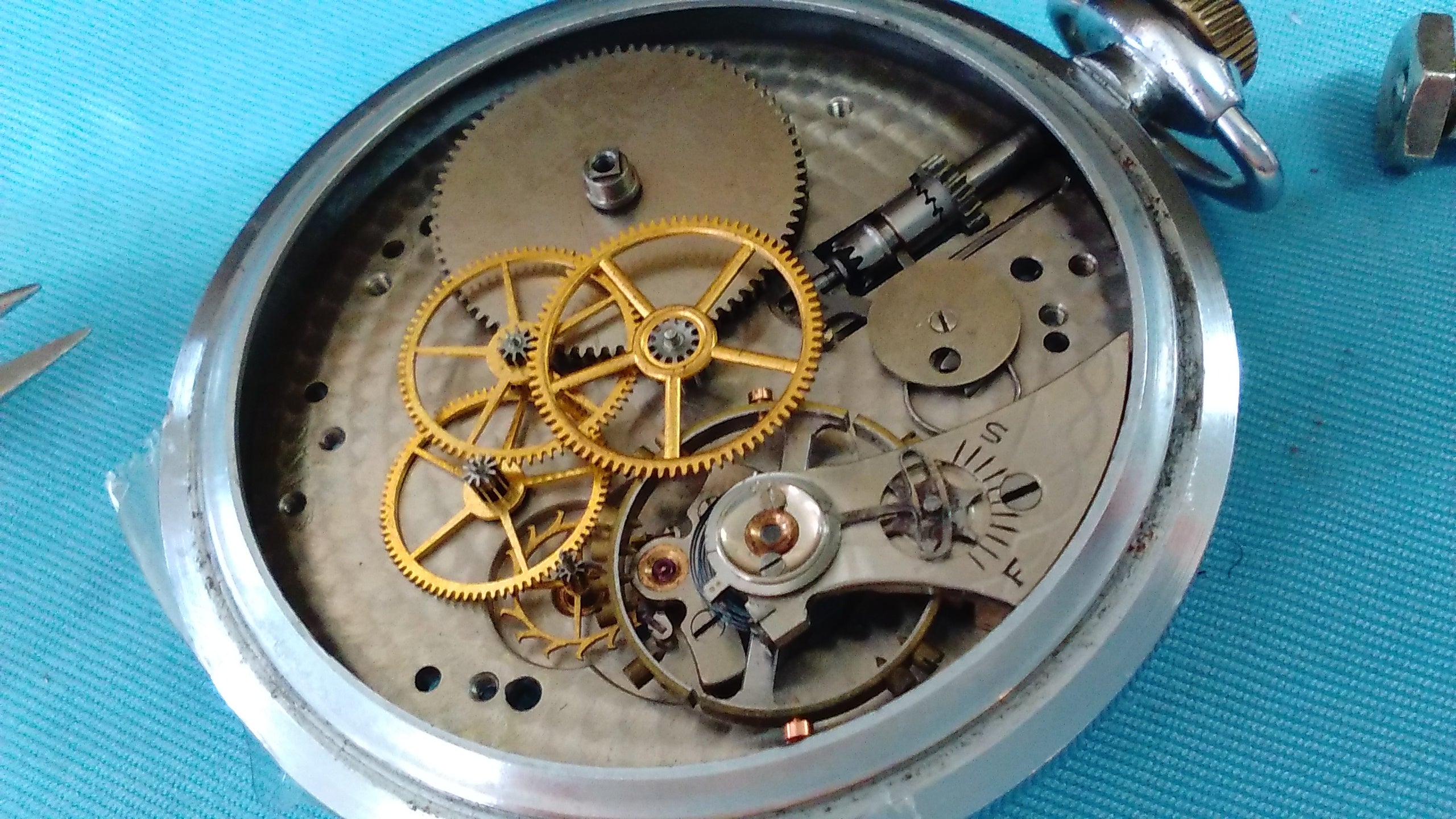 ウォルサム懐中時計分解掃除 | おきむら時計修理,日常のブログ 東大阪 