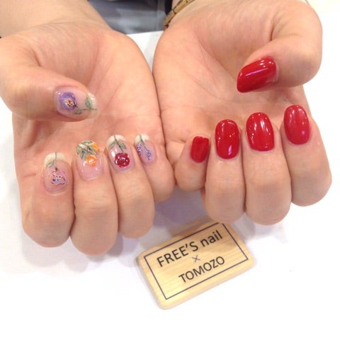 ☆ RED &  FLOWER nail☆の記事より