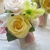 lesson：暑い季節のお供えのお花に、プリザーブドフラワーの仏花が人気です☆の画像