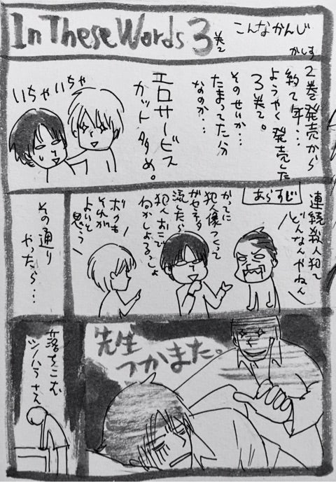 Bl漫画 In These Words3巻感想 カシスのdmc3ブログ