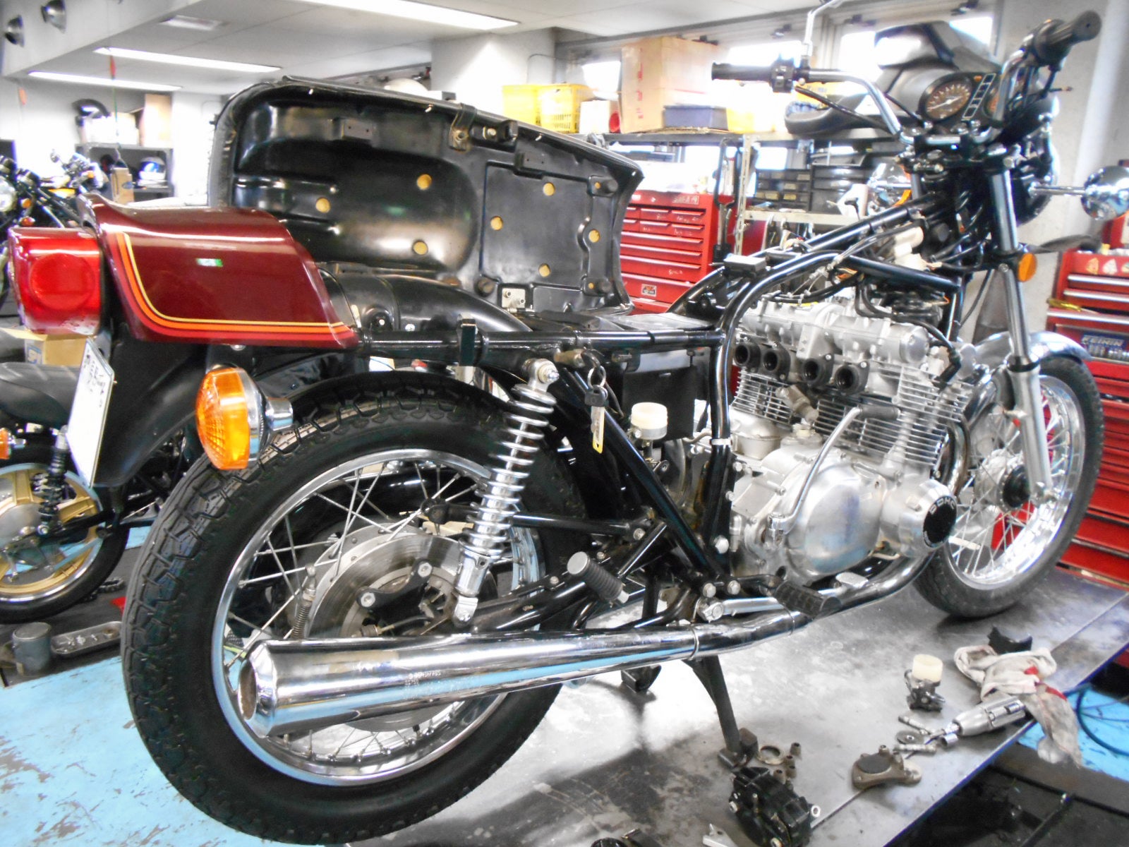 スズキ Gs750 長野県 小林様 ステージ3納車整備中 Gs750 Uematsuサービスブログ 絶版バイクの整備記録