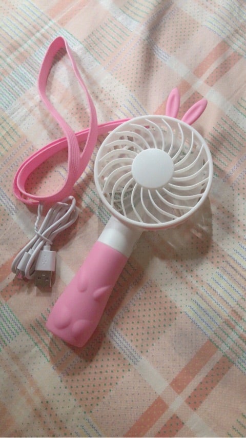 うさぎのミニ扇風機の記事画像