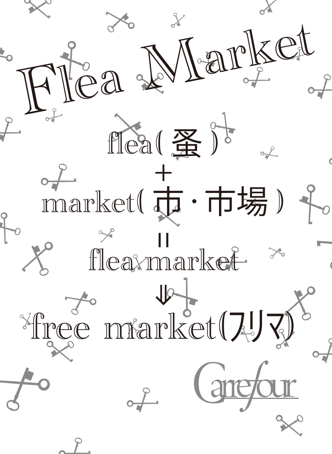 Flea Market 開催!! / フリーマーケットの記事より