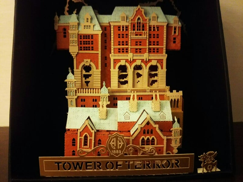 祝 完成 ペーパーナノ 東京ディズニーシー タワー オブ テラー作成レポ パールのおでかけ帳