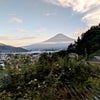 富士山と河口湖の画像