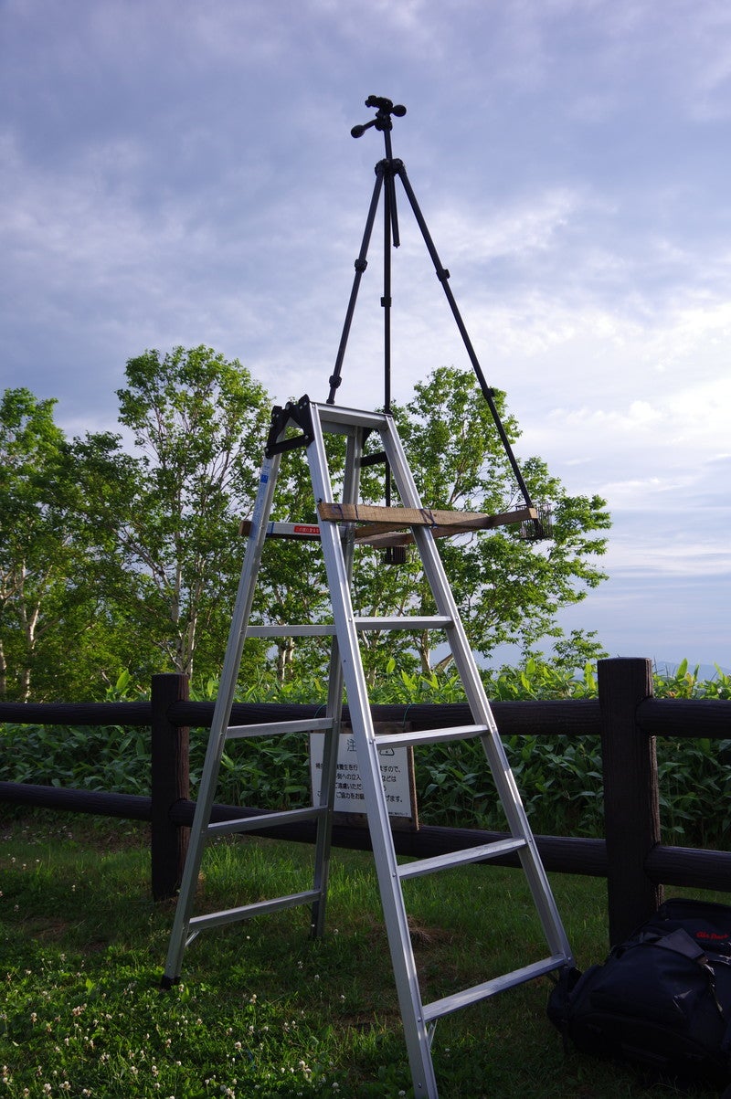 7月11日「脚立on三脚、大活躍」の巻 金ちゃんの冒険！大好き北海道！
