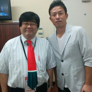「元阪神」赤星憲広氏と「スイカ」ネクタイの私の画像