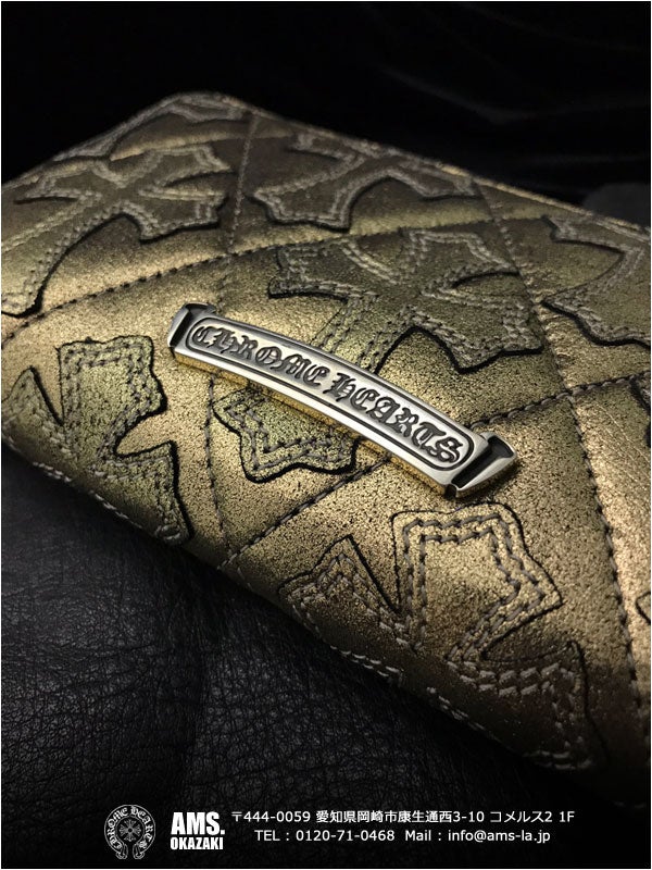 クロムハーツ/CHROME HEARTS 財布 ジッパースタイル メタリック クロムハーツ/CHROME HEARTS 財布 ジッパースタイル メタリック