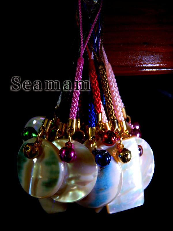 夜光貝ストラップ | Seamamシーマム夜光貝アクセサリー≪奄美の海から