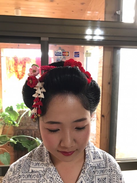 成人式前撮り日本髪の記事より