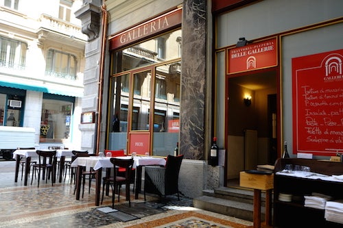 スイス・ルガーノのレストラン　Galleria Trattoria-Pizzeria