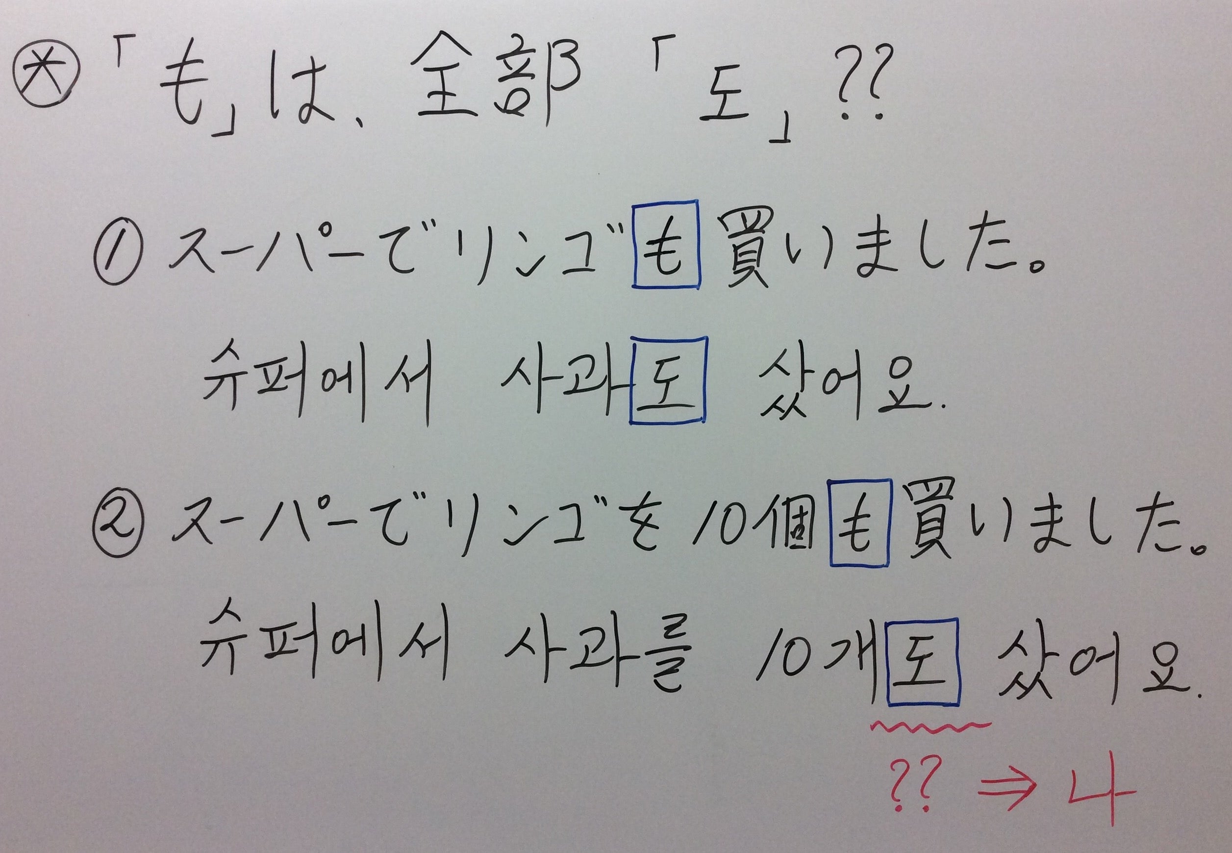 3 助詞 も は 韓国語で全部 도 ハングルの森とマルマダンの韓国語な毎日