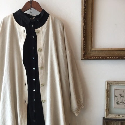 秋冬のリネンワンピース着こなしコーデ １ 鳥取県米子市 自然素材１００ のお洋服とサスティナブル雑貨のセレクトショップ Plus One Makikoのブログ