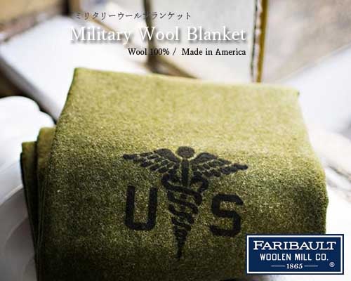 軍モノキャンプギア◇Made in USA「丈夫なウール100%ミリタリー
