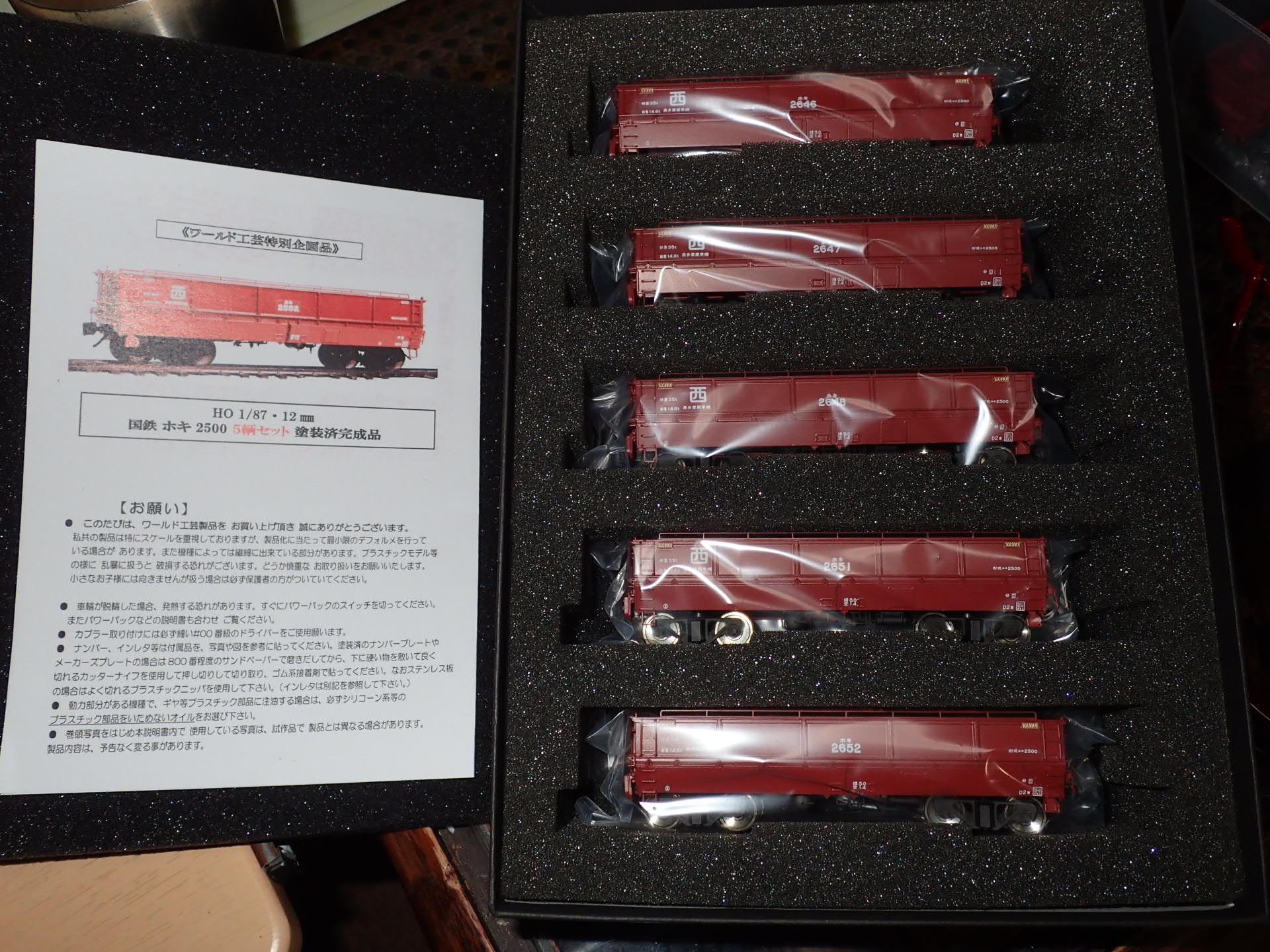 HOj 1/87 12mmワールド工芸製「ホキ2500形」をフィニッシュする Vol 1