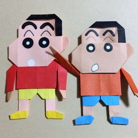 クレヨンしんちゃん キャラクター折り紙などの手作り作品の記録