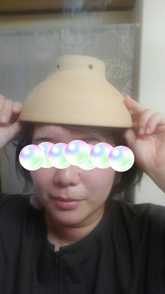 備前百会灸（R）（ほうろく灸）を患者さまに体験していただきました