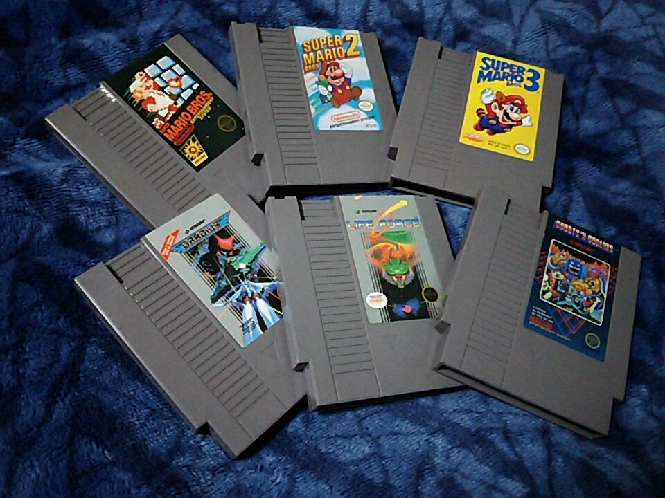 アレが届いた！ → NES(北米版)ファミコンソフト×５本。 NES→FC変換 