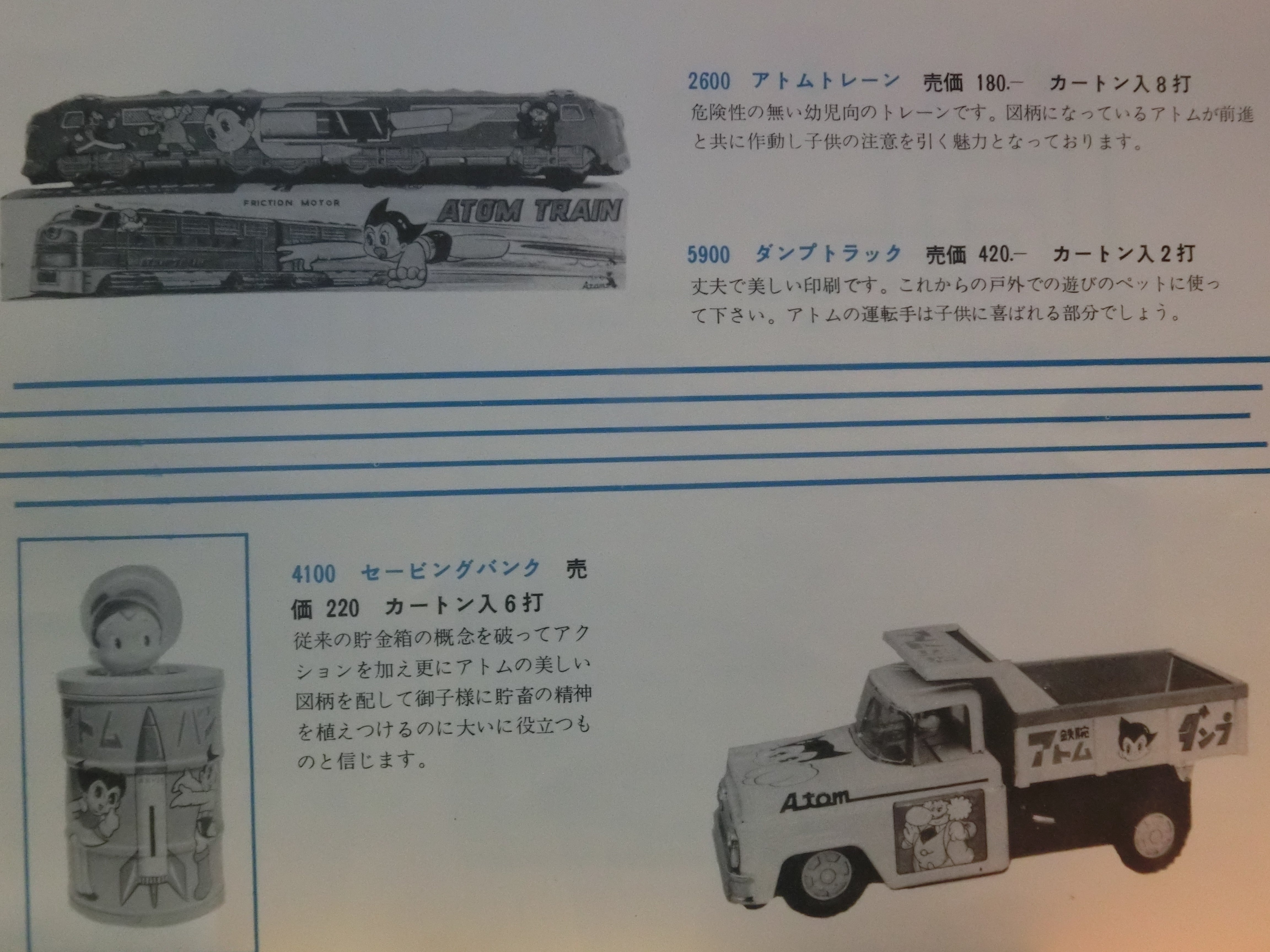 ☆1964年 多田製作所 鉄腕アトムのブリキのオモチャ ~ 玩具 ☆1964年 多田製作所 鉄腕アトムのブリキのオモチャ ~ 玩具