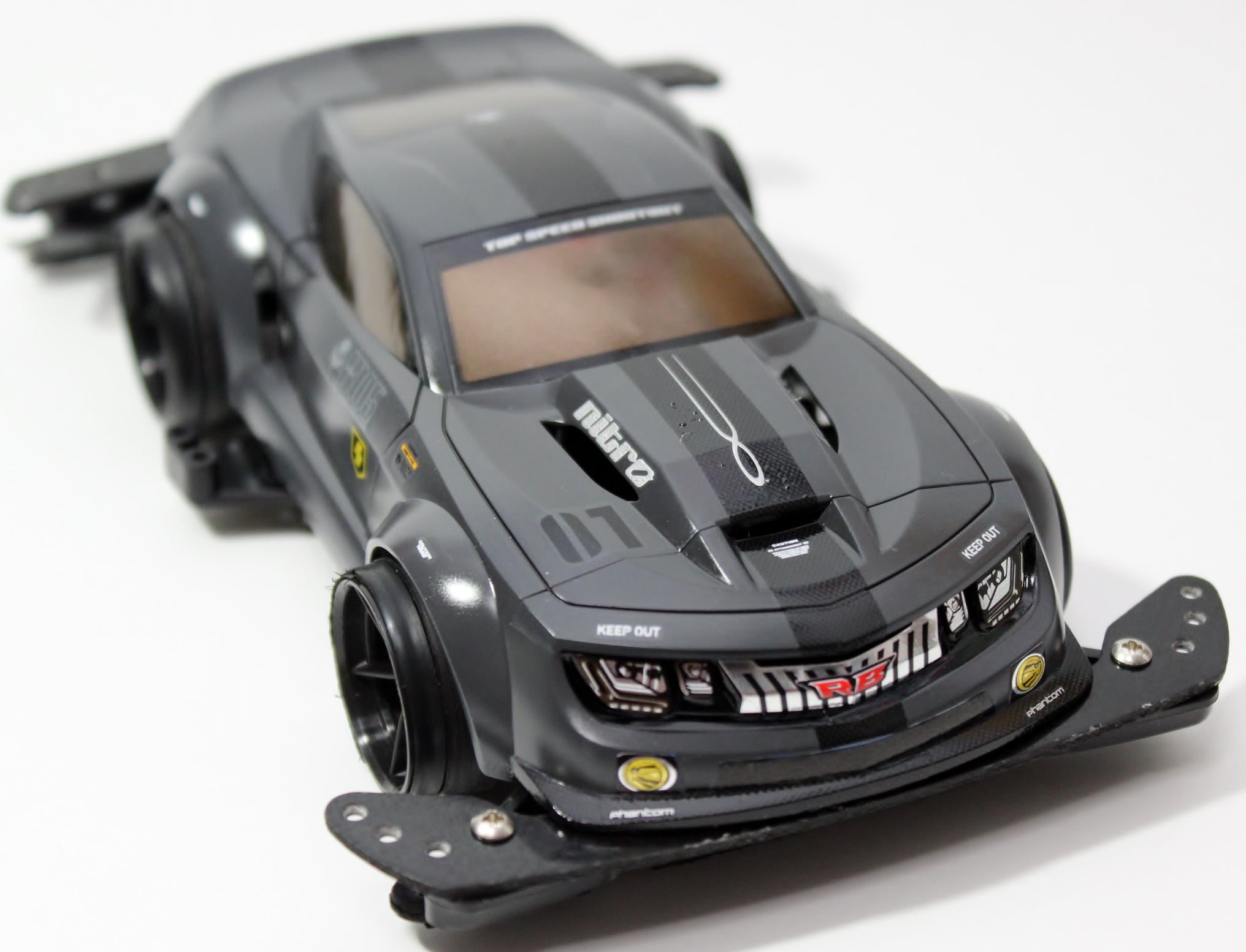 FM‐A ラウディーブル 塗装済ボディ② カーボンデカールストライブ 
