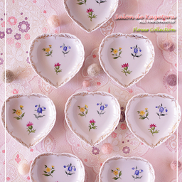 画像 チューリップと金彩のガーランド♪そしてハートの小皿がいっぱい♪<◆生徒様作品集◆> の記事より 5つ目