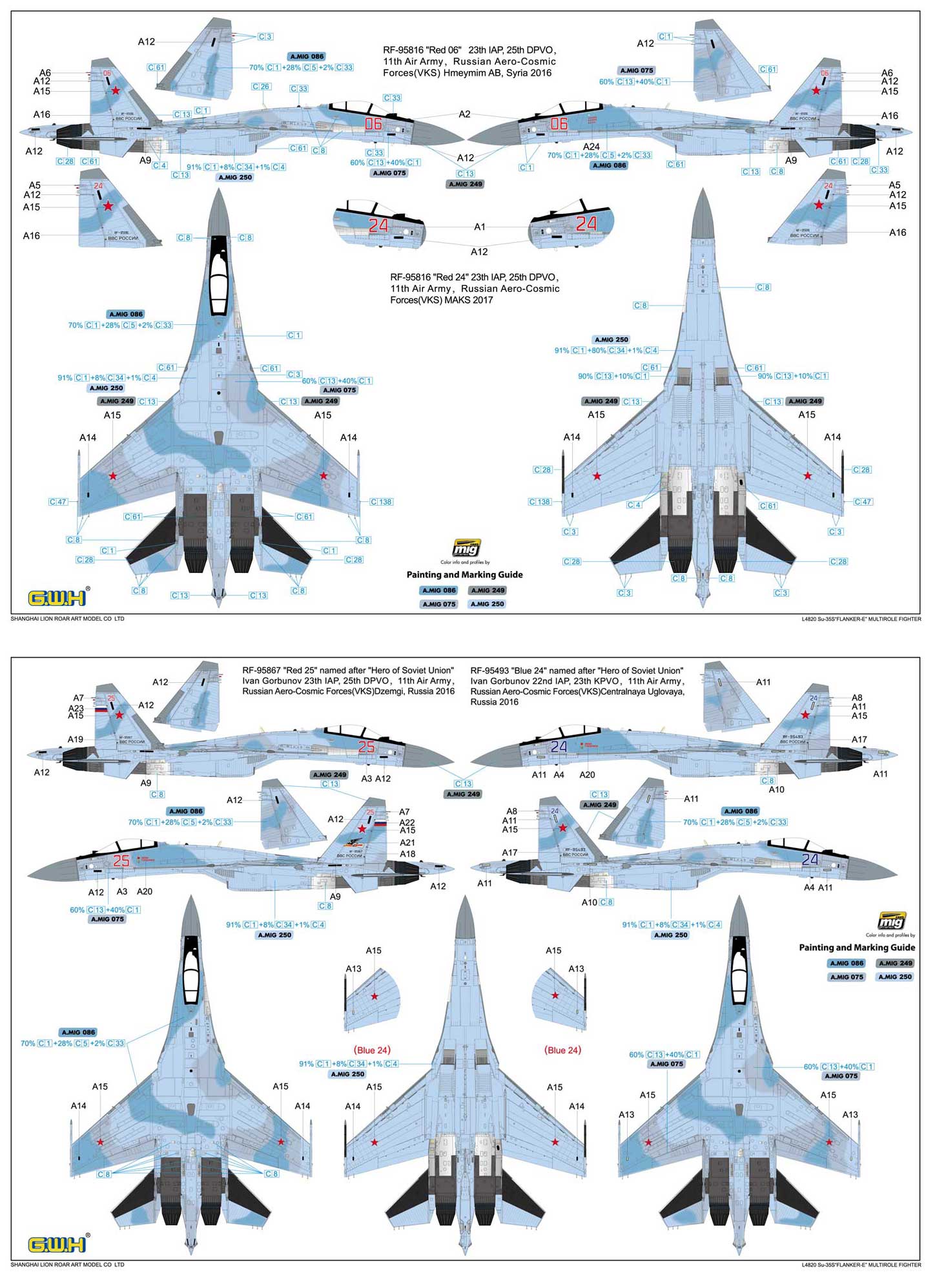 新製品！グレートウォールホビー「1/48 ロシア空軍 Su-35S フランカーE 