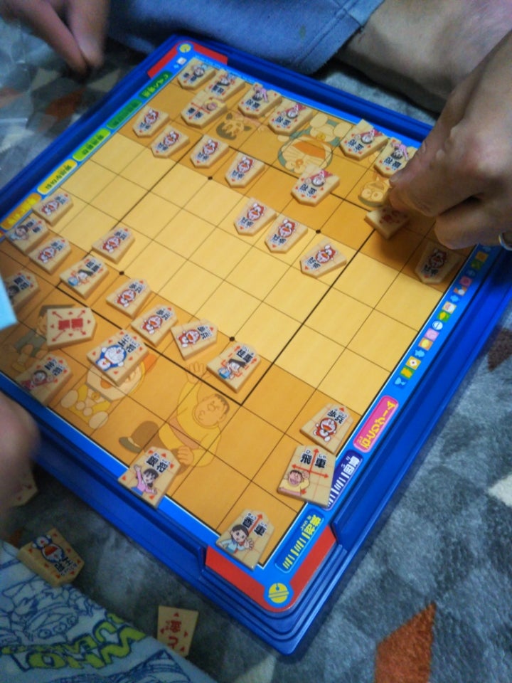 ドラえもん はじめての将棋 九路囲碁 ゲーム20で遊んでるよ にゃんこ
