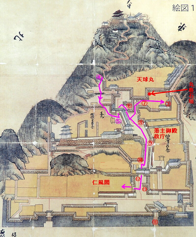 鳥取城の紹介7 山下の丸2 池田家 | みどりの木のブログ