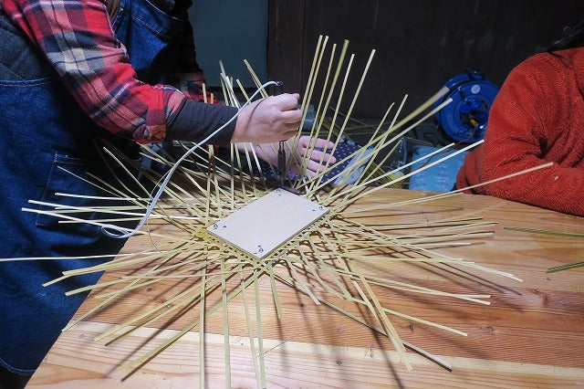 竹細工～八つ目編み・2日目 編む～ タケのネ