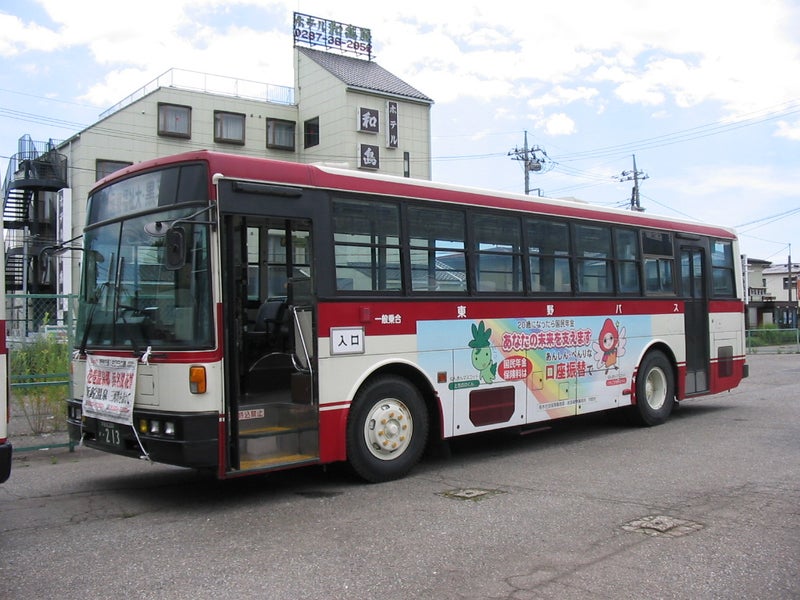 しもつけ自動車館東野交通の画像　元東武バス　いすゞP-LV314L
