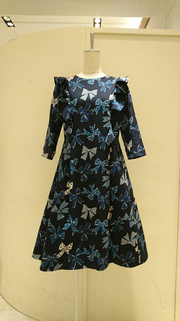 レッド系 Jane Marple Ribbons go around bellドレス 紺色 | dizmekaro.com