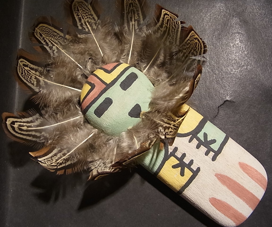 HOPI KACHINAS＞ホピ族の神聖なカチナドール・人形（TAWA/サンフェイス 