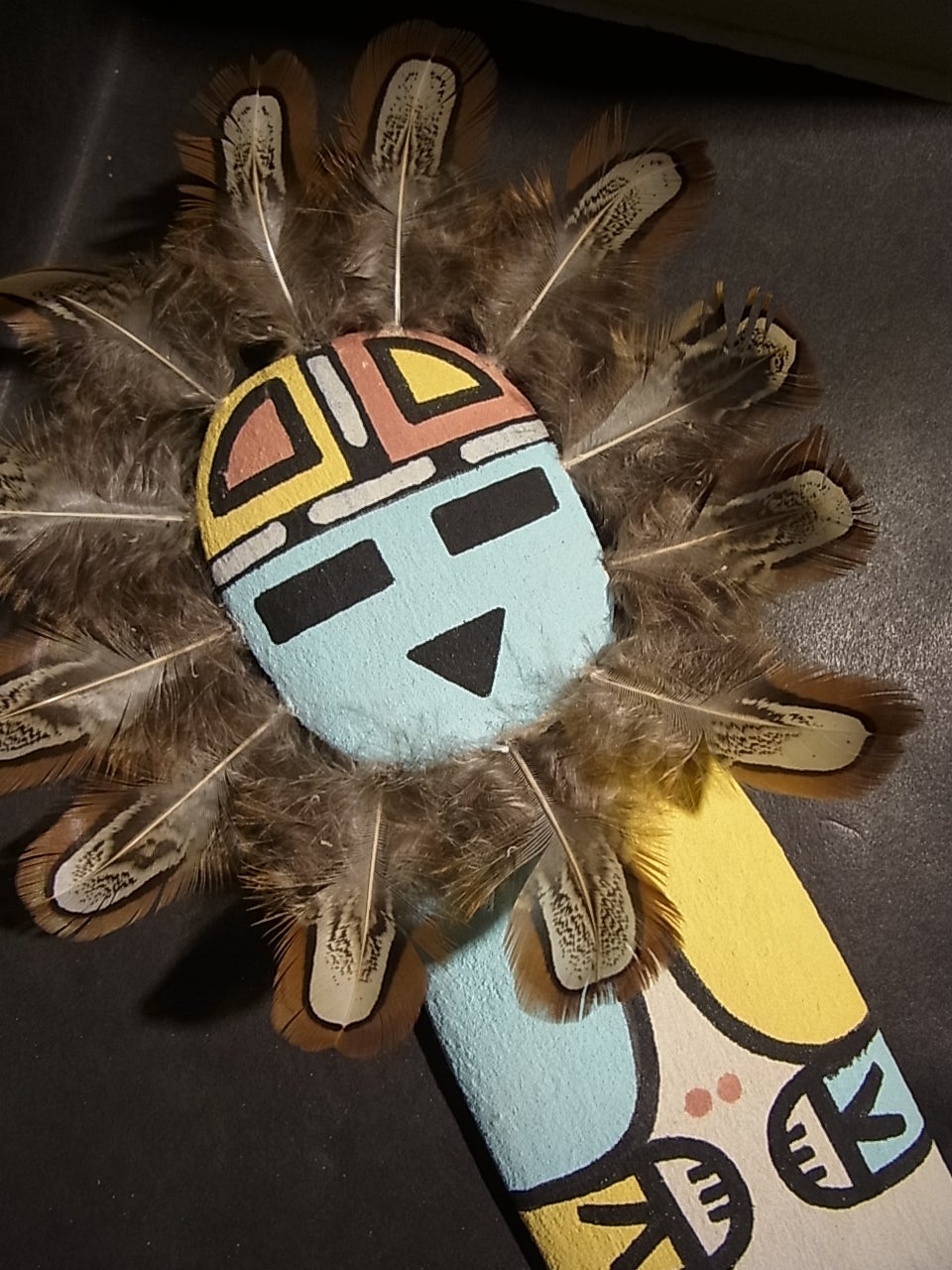 HOPI KACHINAS＞ホピ族の神聖なカチナドール・人形TAWA/サンフェイス