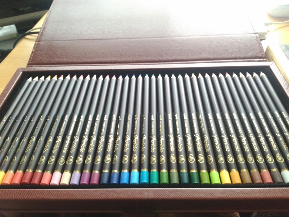 私が持っている色鉛筆⑩三菱ペリシア36色 | めぐりんの塗り絵と水彩画