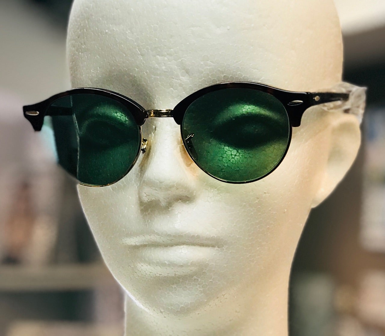 RayBan レイバンクラブラウンド眼鏡 メガネ 一度のみの使用