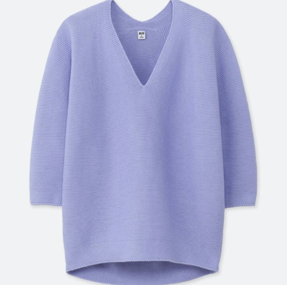 ☆UNIQLO 3DコクーンシルエットVネックセーター☆ | bloomy-plus