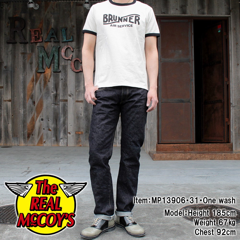 joe mccoy ジョーマッコイ デニムパンツ 915 28×36 濃紺☆-