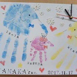 画像 満席　江東区　土曜日　赤ちゃんと世界に一つの宝物づくり　手形アート　時計づくり の記事より 6つ目