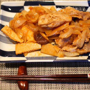 豚肉と竹の子のケチャップ醤油炒めの画像