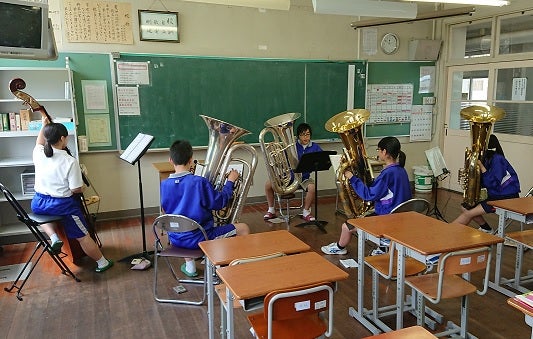 出雲市立第一中学校吹奏楽部2018大田市立第二中学校吹奏楽部さん　来校