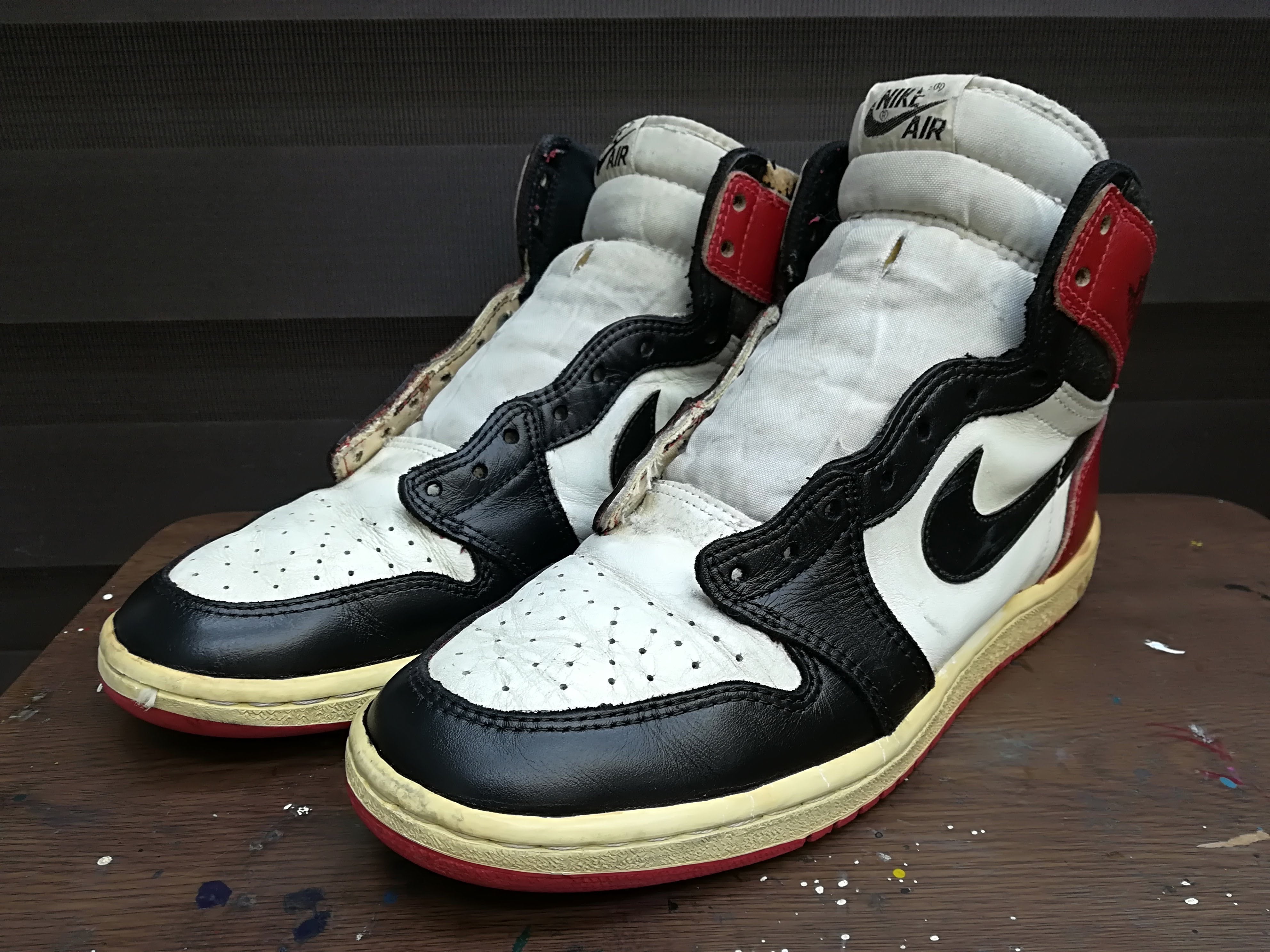 スニーカーカスタムペイント〜JORDAN1chicagoのシュータンSWAP& スニーカーカスタムペイント〜JORDAN1chicagoのシュータンSWAP&