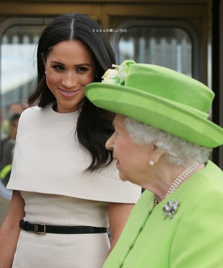 英国王室メーガン妃 2018年6月14日エリザベス女王と王室列車 ...