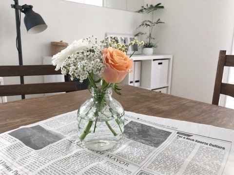 食卓に花束を 花の元気を保つ水切り法 S Home